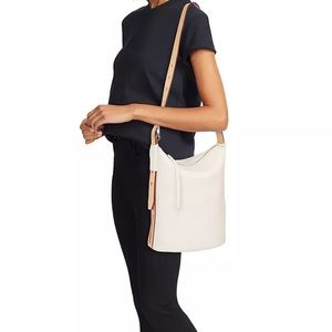 Rag & Bone Belize Leather Bucket Bag in Bone